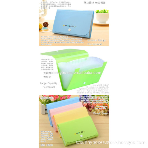 custom colorful A4 size paper pp lock briefcase, carrying case